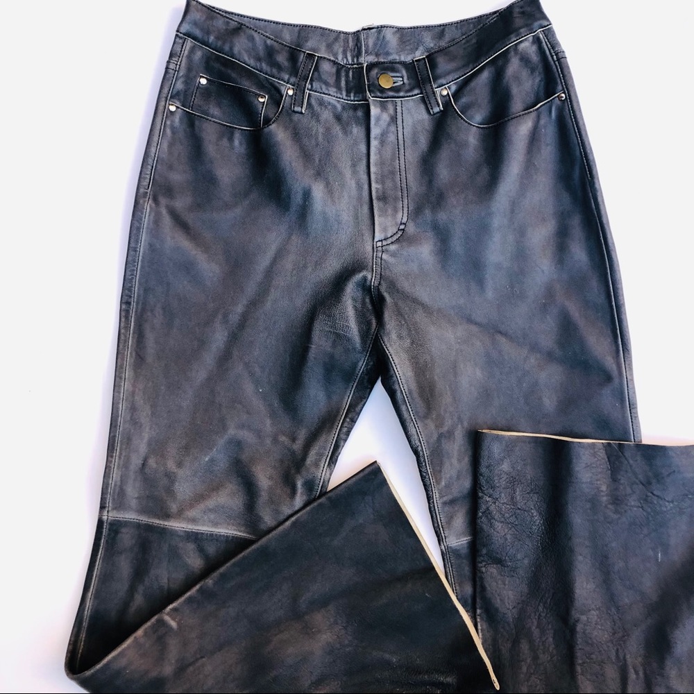 Vintage leather motorcycle pants